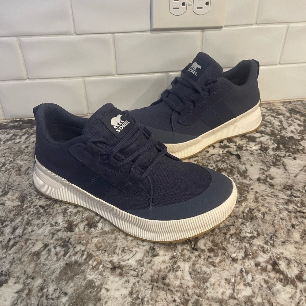 Sorel Women's Navy Casual Lace-Up Sneakers